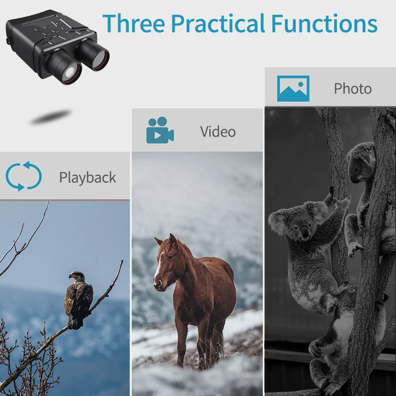 Инфракрасный телескоп ночного видения HD 5X зум 7 уровней профессиональный мощный