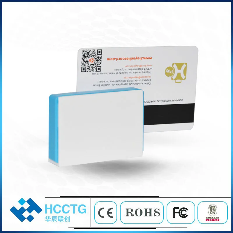 Мобильный смарт-считыватель карт EMV с Bluetooth магнитный чип NFC + IC MSR в одном