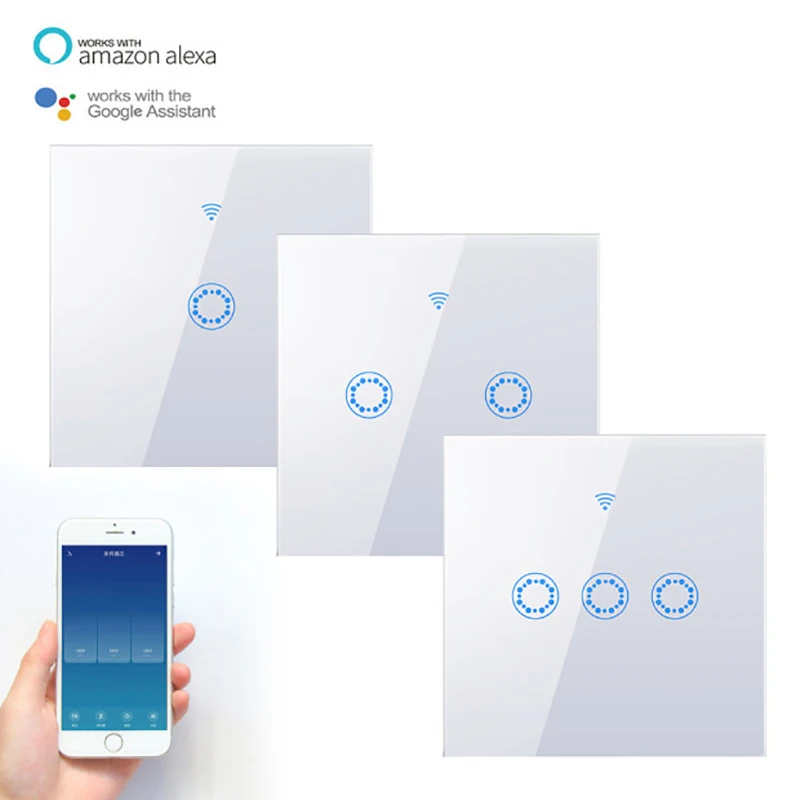 Умный сенсорный выключатель без нейтральной линии дистанционного управления