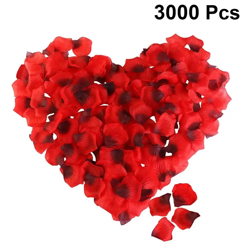 3000 шт. имитация лепестков роз ткань искусственные цветы розы лепестки для