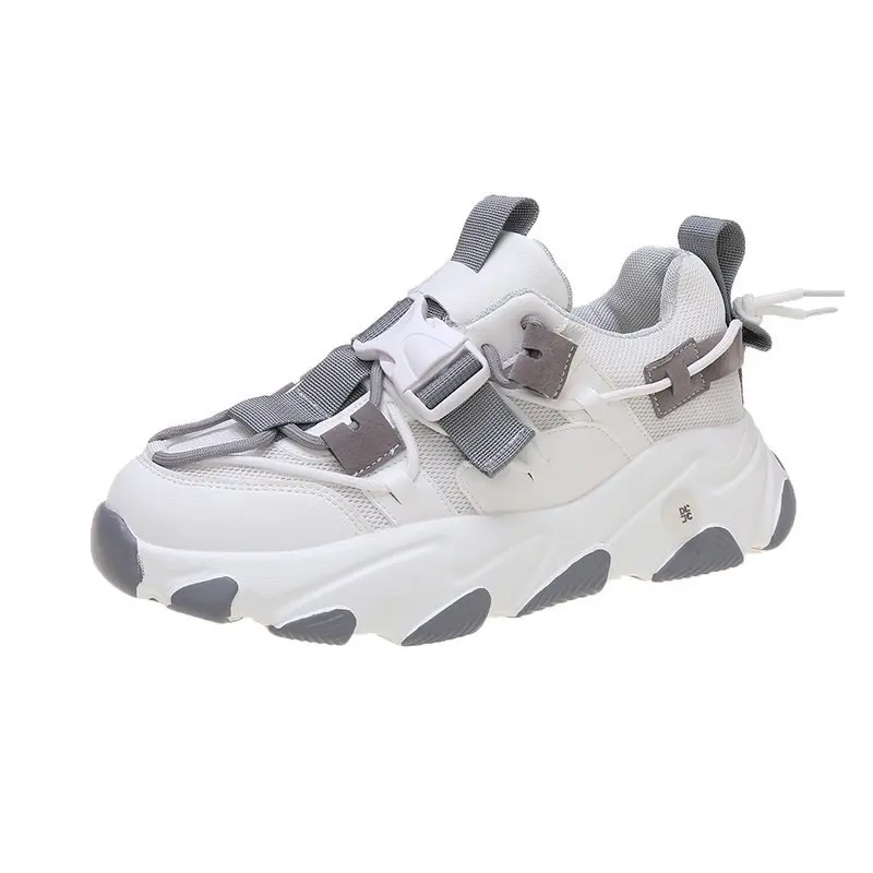 Сетчатые кожаные Повседневные кроссовки для женщин и мужчин Большие размеры 35-43