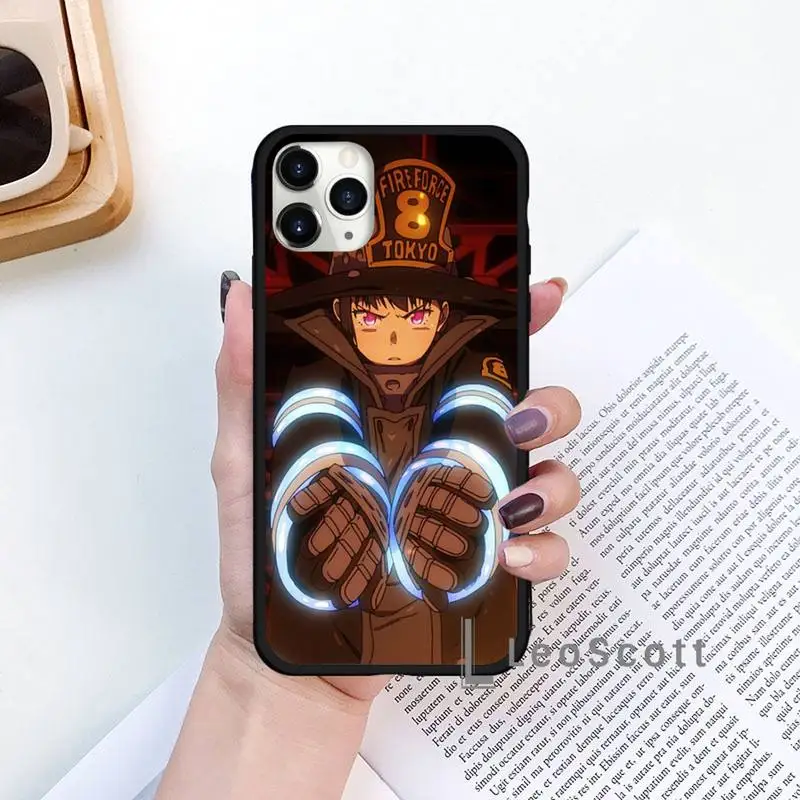 

Anime Fire Force Phone Case for iPhone 11 12 mini pro XS MAX 8 7 6 6S Plus X 5S SE 2020 XR