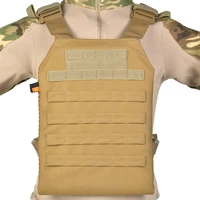 lightweight plate carrier tactical vest molle compatible armor insert mesh padding airsoft paintball wargame outdoor hunting