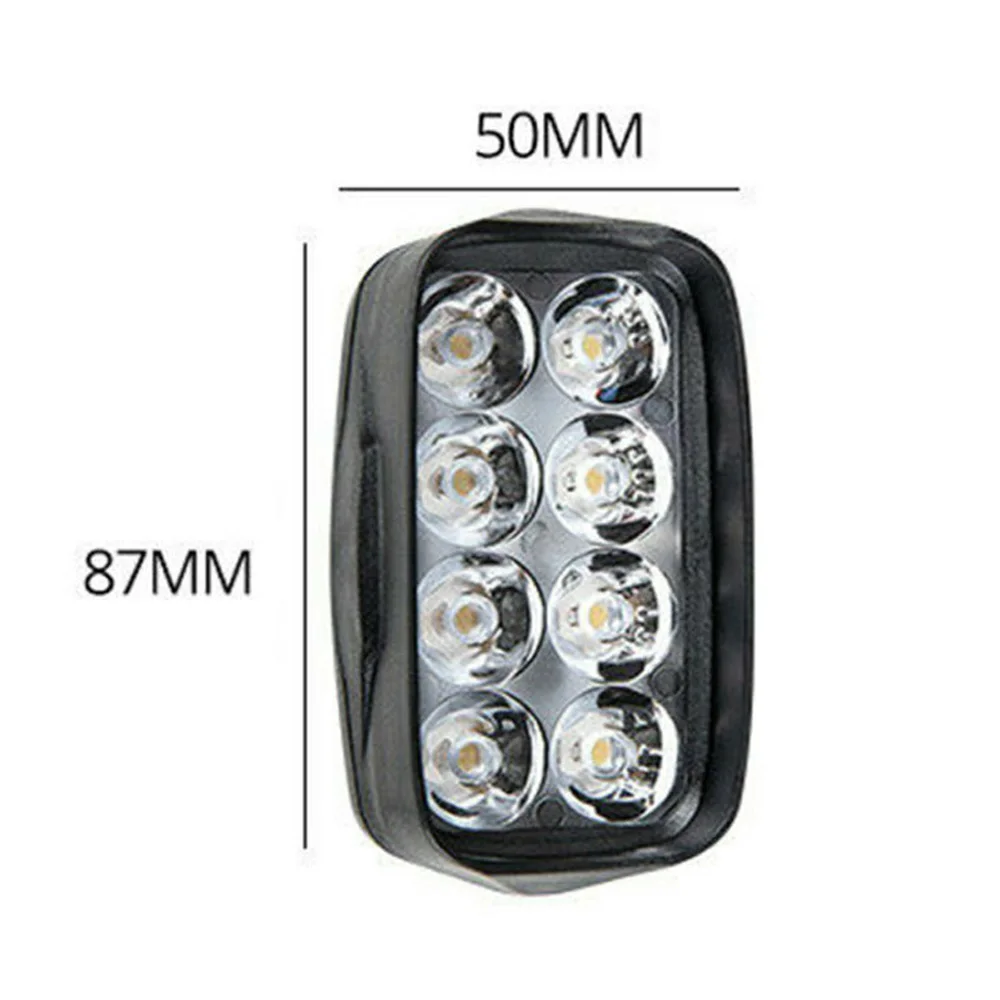 

LED Motorcycle Headlight 80x50mm Motorcycle Driving Lamp Driving 12~85V