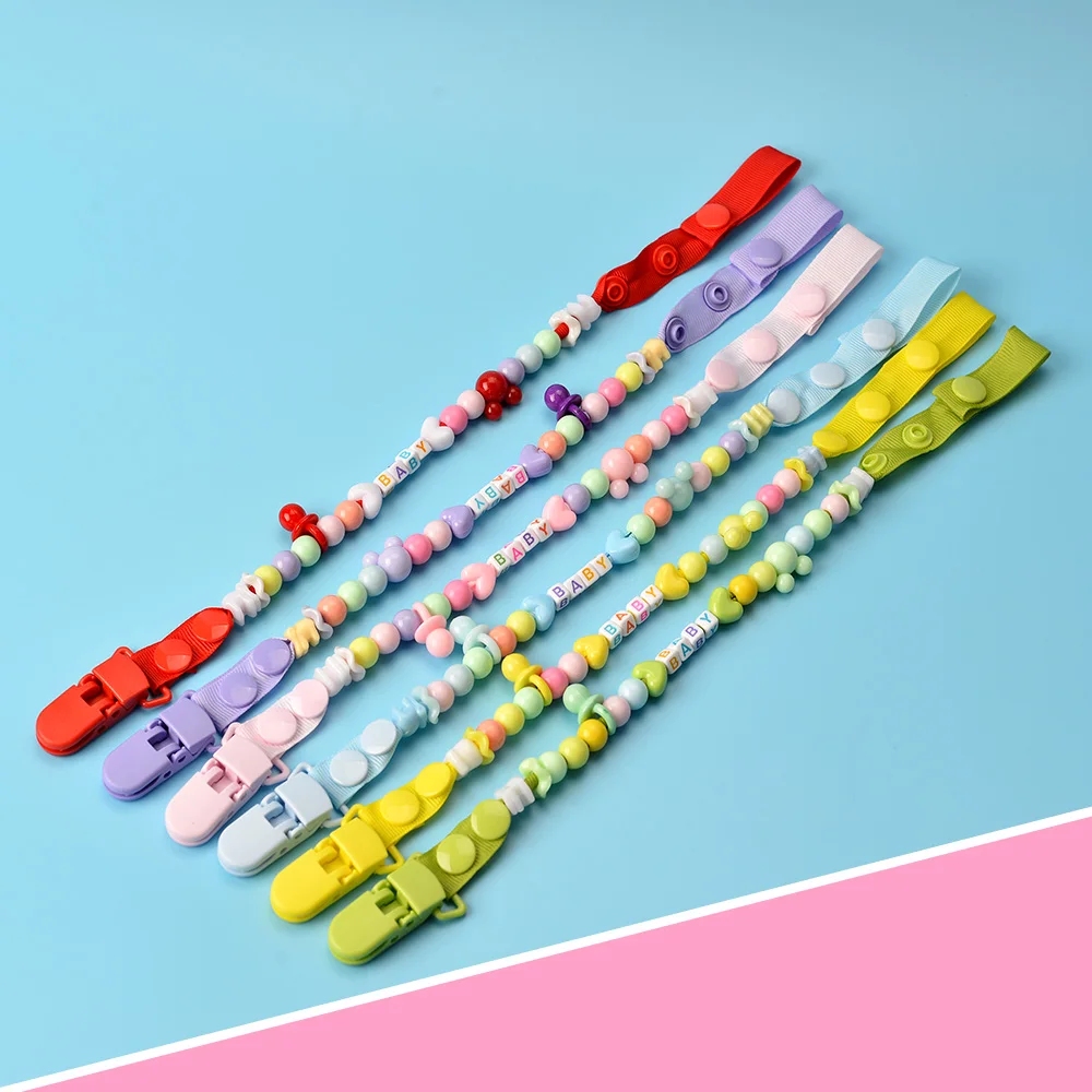 Детская пустышка с зажимом на цепочке новые детские пустышки для новорожденных