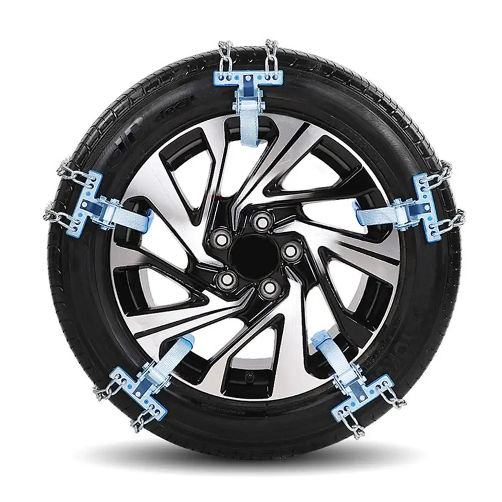 

Car Anti-skid Chains Tyre Winter Roadway Safety Tire Snow Adjustable Anti-skid Safety Double Snap Skid Wheel Chains