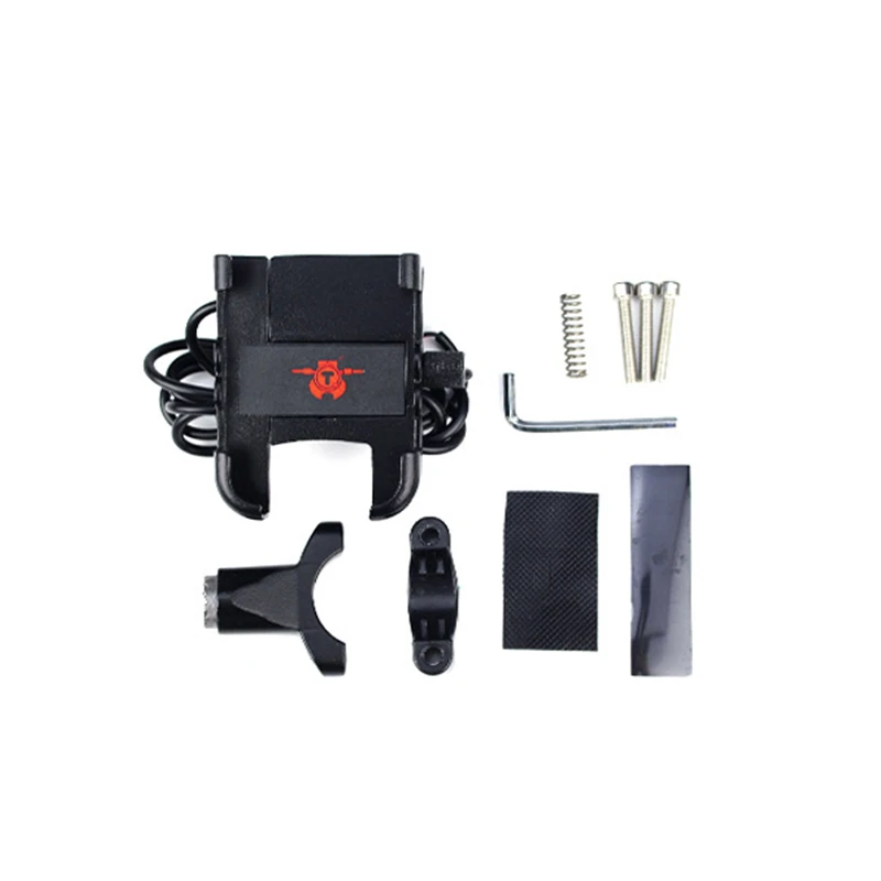 

Universal QC 3.0 USB Motorcycle Charger Phone Holder Waterproof 12V MotorBike Mobile Phone Mount Power Adapter Handlebar