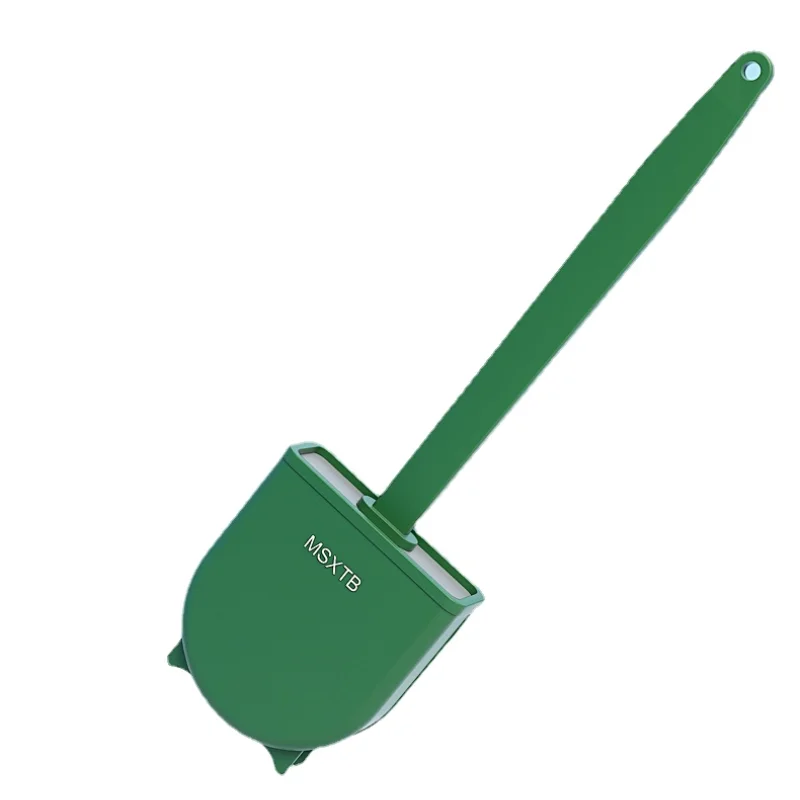 

Nordic Floor Toilet Brush Deep Cleaner Silicone Green Toilet Brush Durable Type Brosse Toilette Bathroom Accessories EI50MT