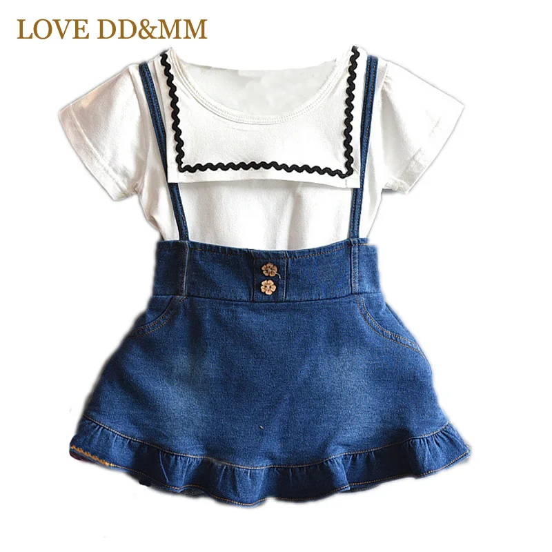 Комплект для девочек LOVE DD & MM Новинка лета 2021 детская одежда модная футболка с