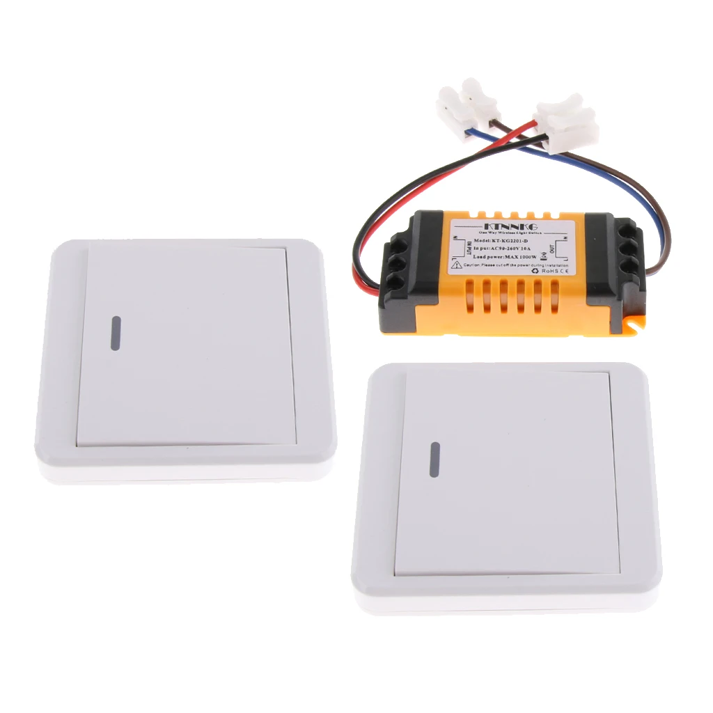 

1-сторонний переключатель света радио настенный переключатель пульт дистанционного управления, быстрое включение/выключение проводки