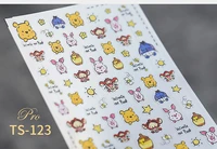 disney luxury 5d cartoon stickers stitch donald duck mickey mouse star dailu cartoon nail stickers handmade diy nail stickers
