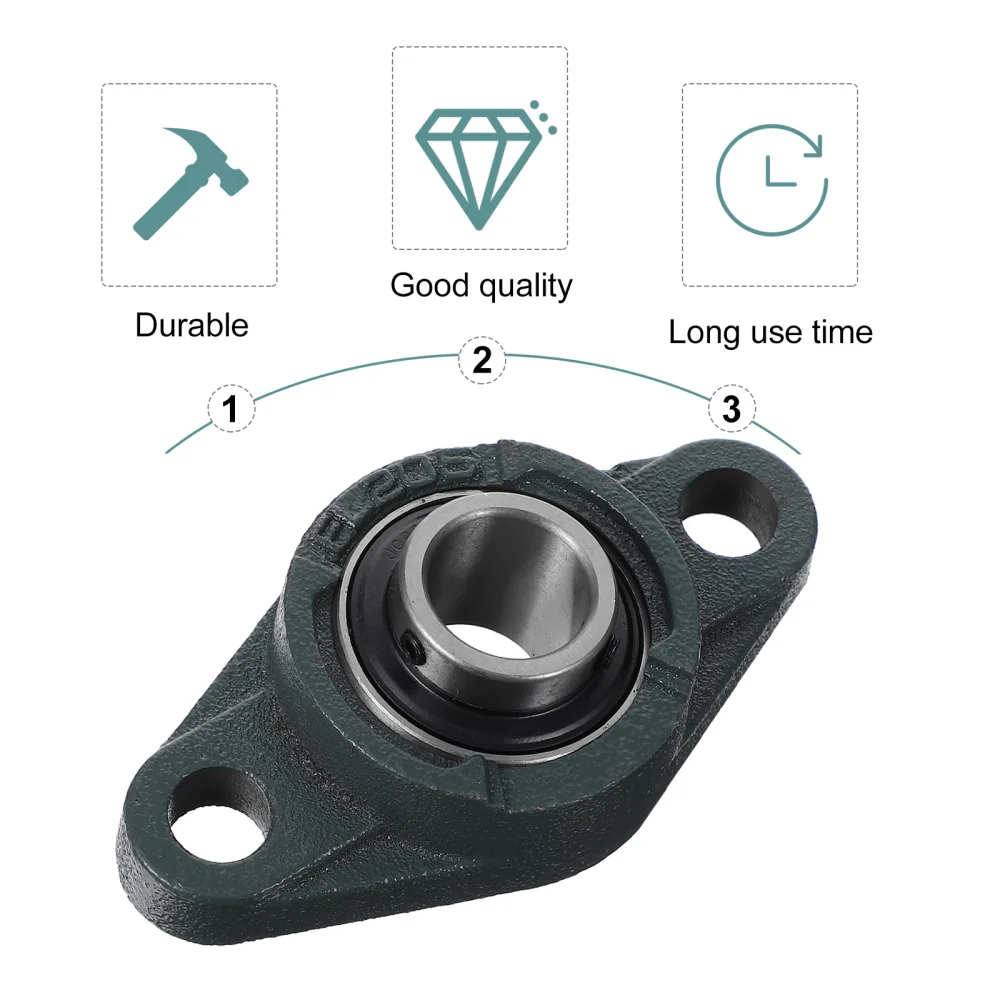 

2Pcs UCFL205 Convenient Pillow Block Flange Mounted Diamond-Shaped Bearings
