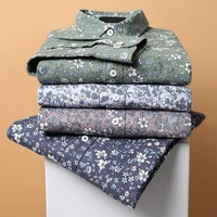 100 cotton printed shirt mens long sleeve oxford casual fashion floral shirt oversized shirt loose top longsleeve shirts male