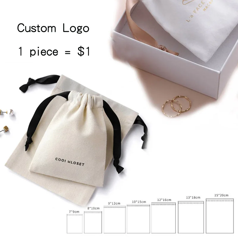 

Custom Cotton Flannel Gift Bags