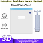 Вакуумный мешок для хранения 3D-принтера, ручной воздушный насос, влагостойкий герметичный компрессионный мешок, насос для плаАБСнейлонадерева