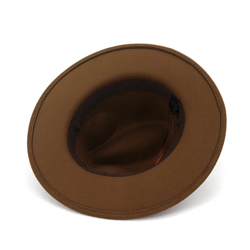 

Fedoras fashion wide brim autumn female top hat wool jazz cap winter hat for men wool hat couple hat fedora hat for woman
