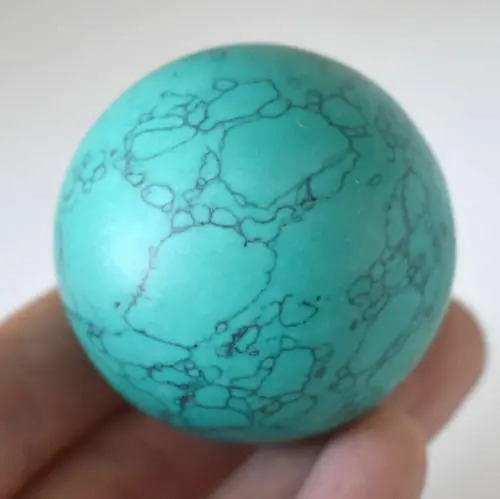 

Raw ore turquoise stone mineral stone Healing Ball Sphere Green