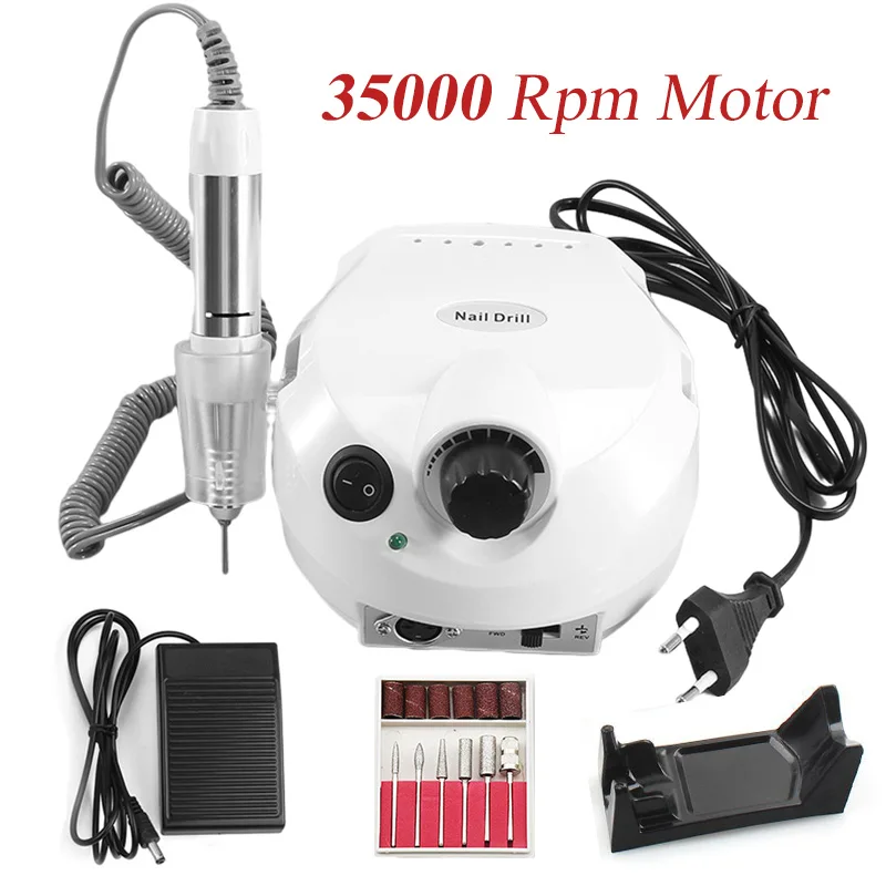 Nail Drill Machine 35000RPM Pro Manicure Machine Apparatus F