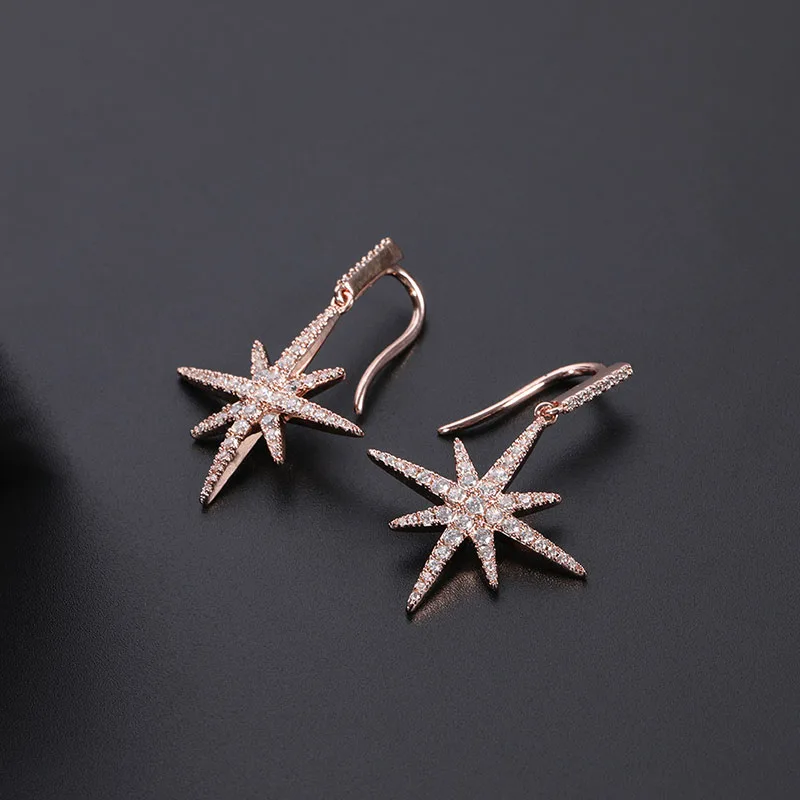

Funmode Trendy Micro CZ Pendant Dangle Earring For Women Wedding Party Drop Earring Brincos Mujer FE164