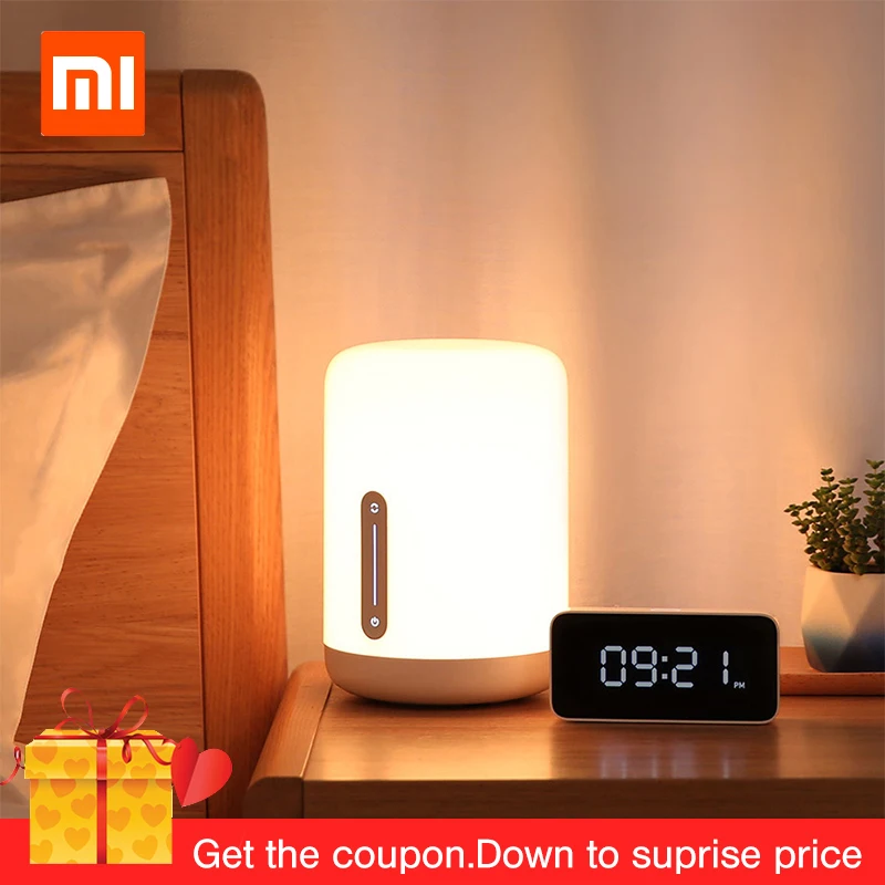 Xiaomi Mijia прикроватная лампа 2 умный стол светодиодный ночник Bluetooth WiFi сенсорная