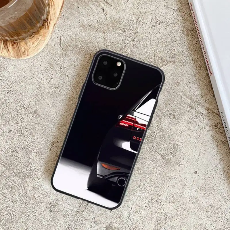 

German Sports Car GTI Black Soft Phone Cases For Iphone 6 6s 7 8 Plus XR X XS XSmax 11 12 Pro Mini Max