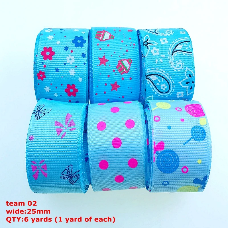 HL Handicraft Multi Mixed Printed Satin Grosgrain Ribbons DIY Sewing Accessory Gift Wrap Ribbon for Christmas Wedding Decor | Дом и сад