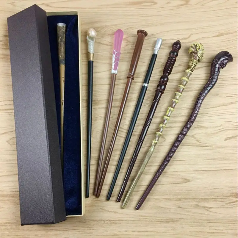 8 видов животных волшебные палочки Поттер Косплей металл/Железный сердечник