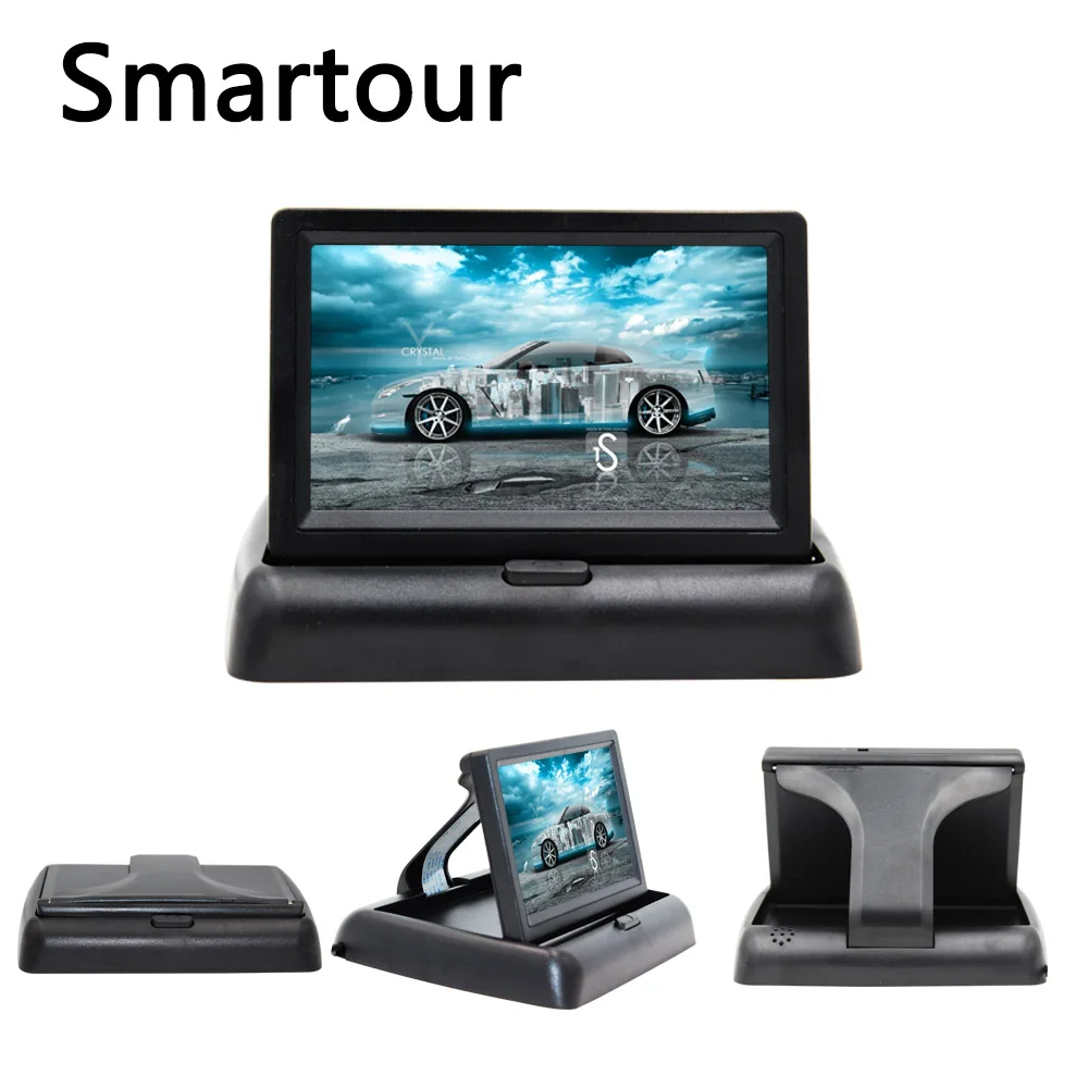 Автомобильный парковочный монитор Smartour HD видео ИК Ночное Видение CCD