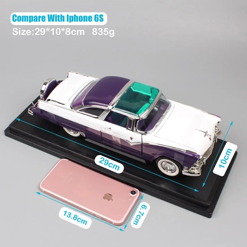 Классический автомобиль в масштабе 1:18 1955 Форд Корона Виктория Fairlane Vic модель