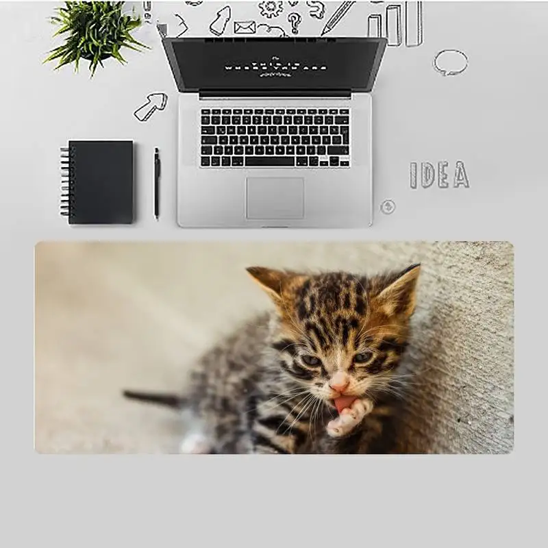 

Cute cat pet Office Mice Gamer Soft Mouse Pad Desk Table Protect Game Office Work Mouse Mat pad X XL Non-slip Laptop Cushion