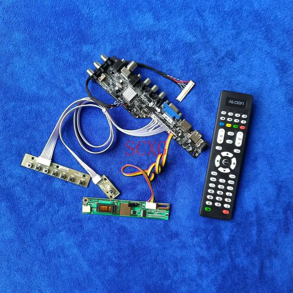 

Плата привода с ЖК-дисплеем USB VGA HDMI-совместимый 1400*1050 1-CCFL 30-контактный LVDS DIY KIT цифровой сигнал DVB для N150P2/N150P3/N150P5