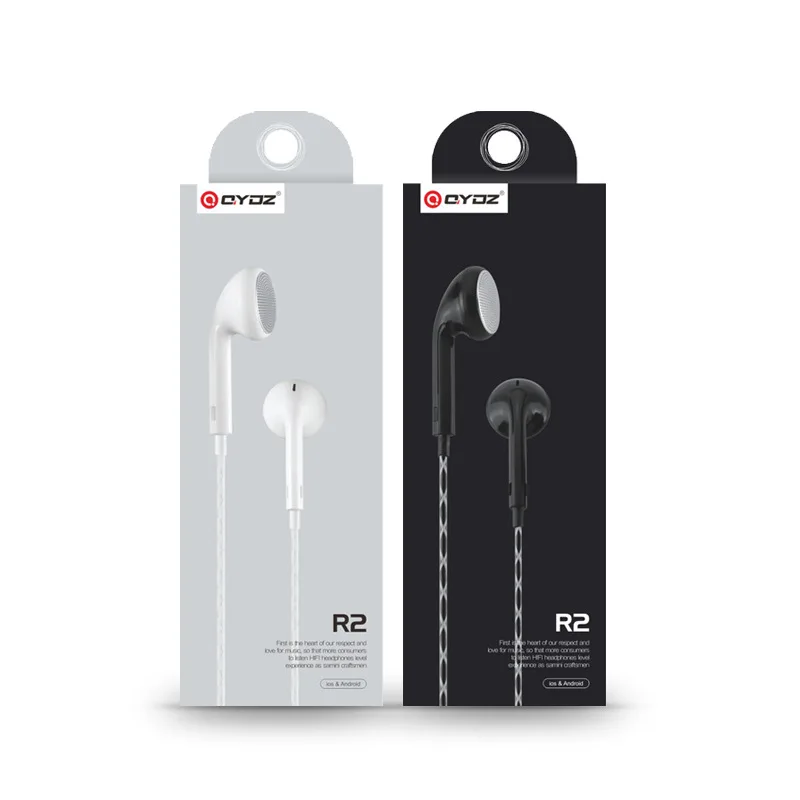 

3.5mm Wired Earphones Sport Headset Off White Earbuds Music MP3 with Microphone Volume Control Gaming Earphone for Android/iOS