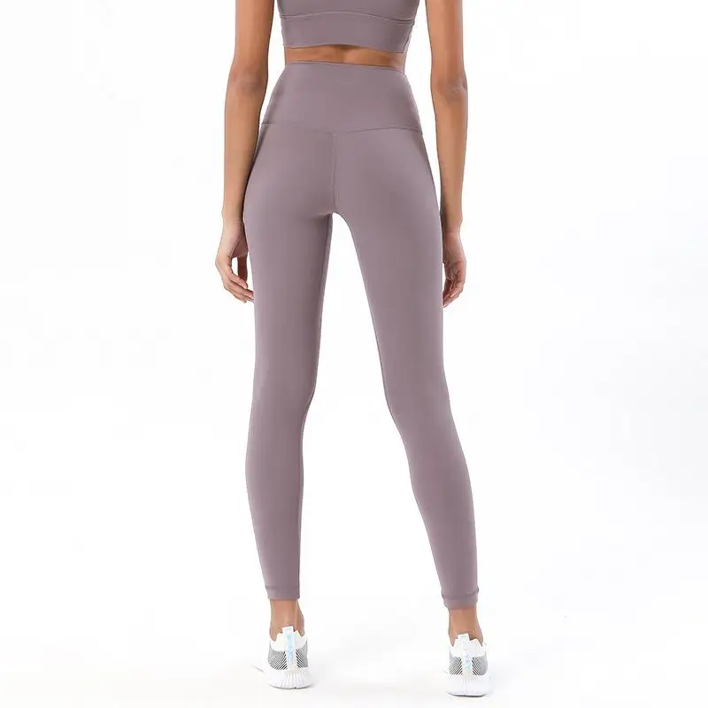 Skinny High Waist Gym Leggings Women Tummy Control Yoga Pants Stretchy Sports Tights Running Nudity Fitness Leggings Tights