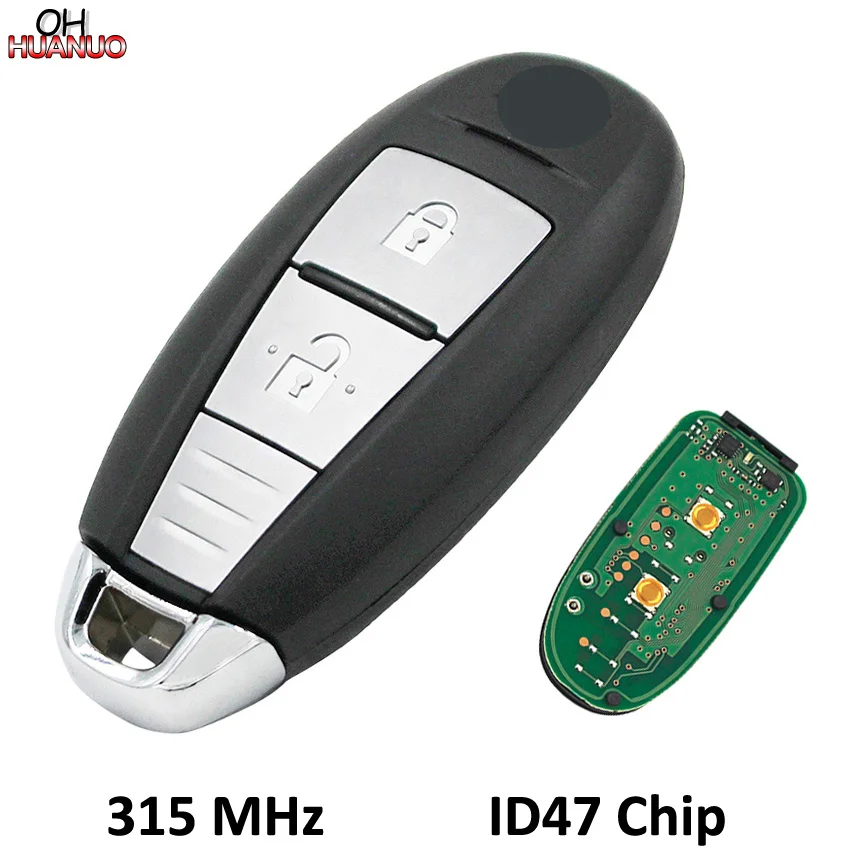 Ключ дистанционного управления смарт картой OEM с 2 кнопками для Suzuki Vitara 315 МГц