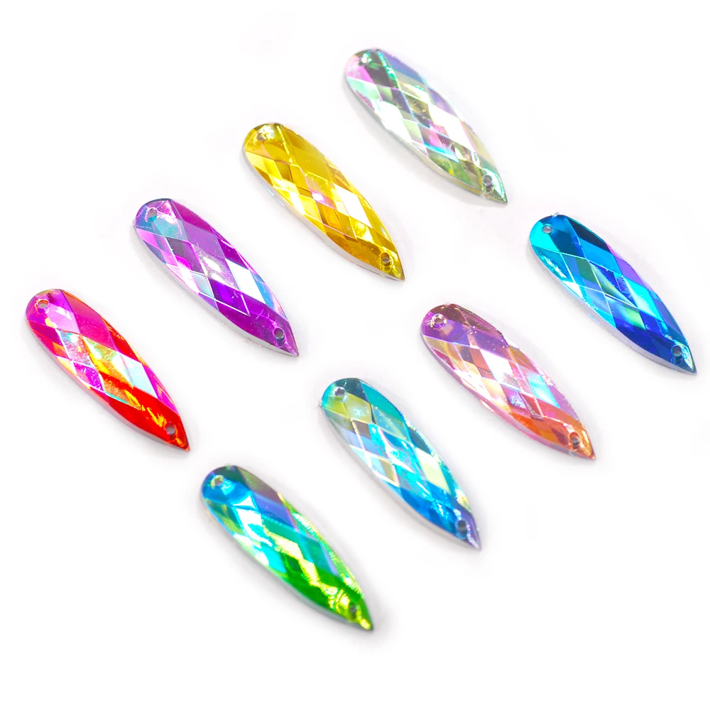 

Стразы акриловые с плоским основанием, 8 х28 мм, 50 шт.