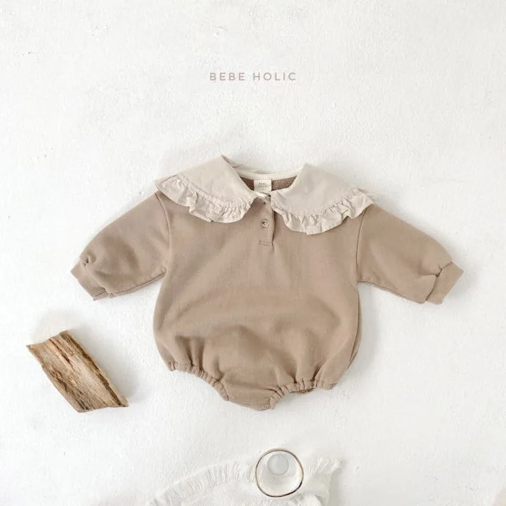 Ropa con solapa grande para beb&eacute; y ni&ntilde;a, body infantil de Color s&oacute;lido, mono de algod&oacute;n de manga larga para beb&eacute;, novedad de 2021-1