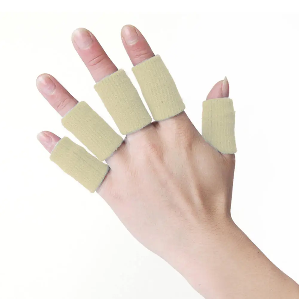 

10pcs Professional Basketball Finger Guards Arthritis Support Stretchy Sports Finger Sleeves Outdoor Sports Finger Protection