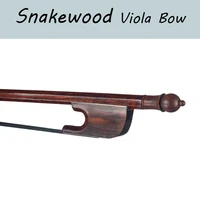16 viola bow snakewood round stick black mongolian horsehair baroque style bow