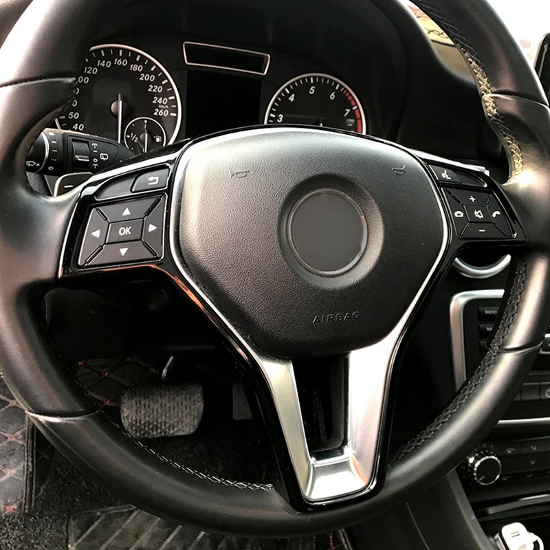 Накладка на руль автомобиля для Mercedes Benz a B C E Cla Cls Gla Glk Class W176 W246 W204 W207 W212 W117 W218 X156