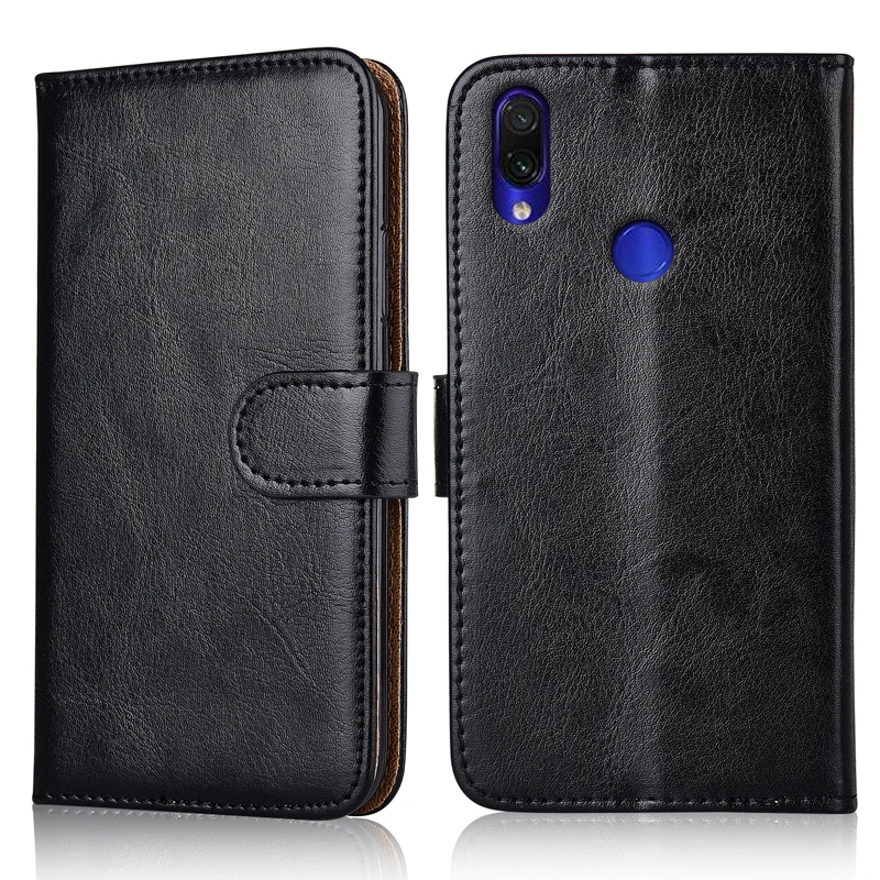 Чехол-книжка для Xiaomi Redmi Note 7 Pro кожаный с подставкой | Мобильные телефоны и