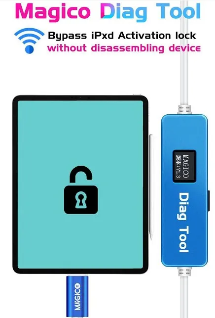 Инструмент Magico Diag DFU для iphone ipad переход в фиолетовый Режим экрана распаковка Wi Fi