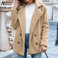 women fashion wool blend coats autumn open stitch top outerwear winter cashmere jackets sexy female clothing plus size s 5xl