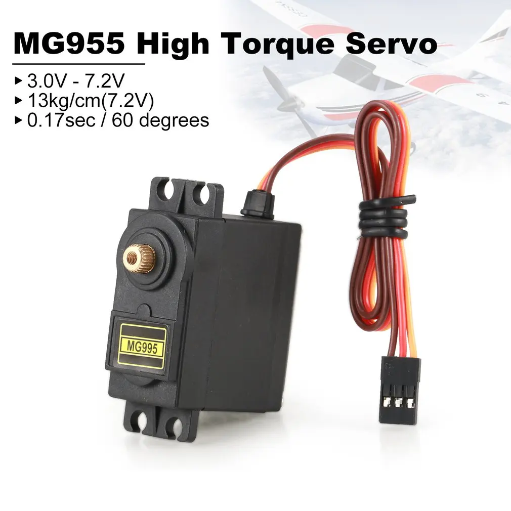MG995 Аналоговый сервопривод с металлическими шестернями Servo 55g высокоскоростной