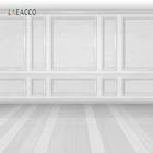 Фон для фотосъемки Laeacco с изображением деревянной двери и пола белого цвета, для свадьбы, дня рождения