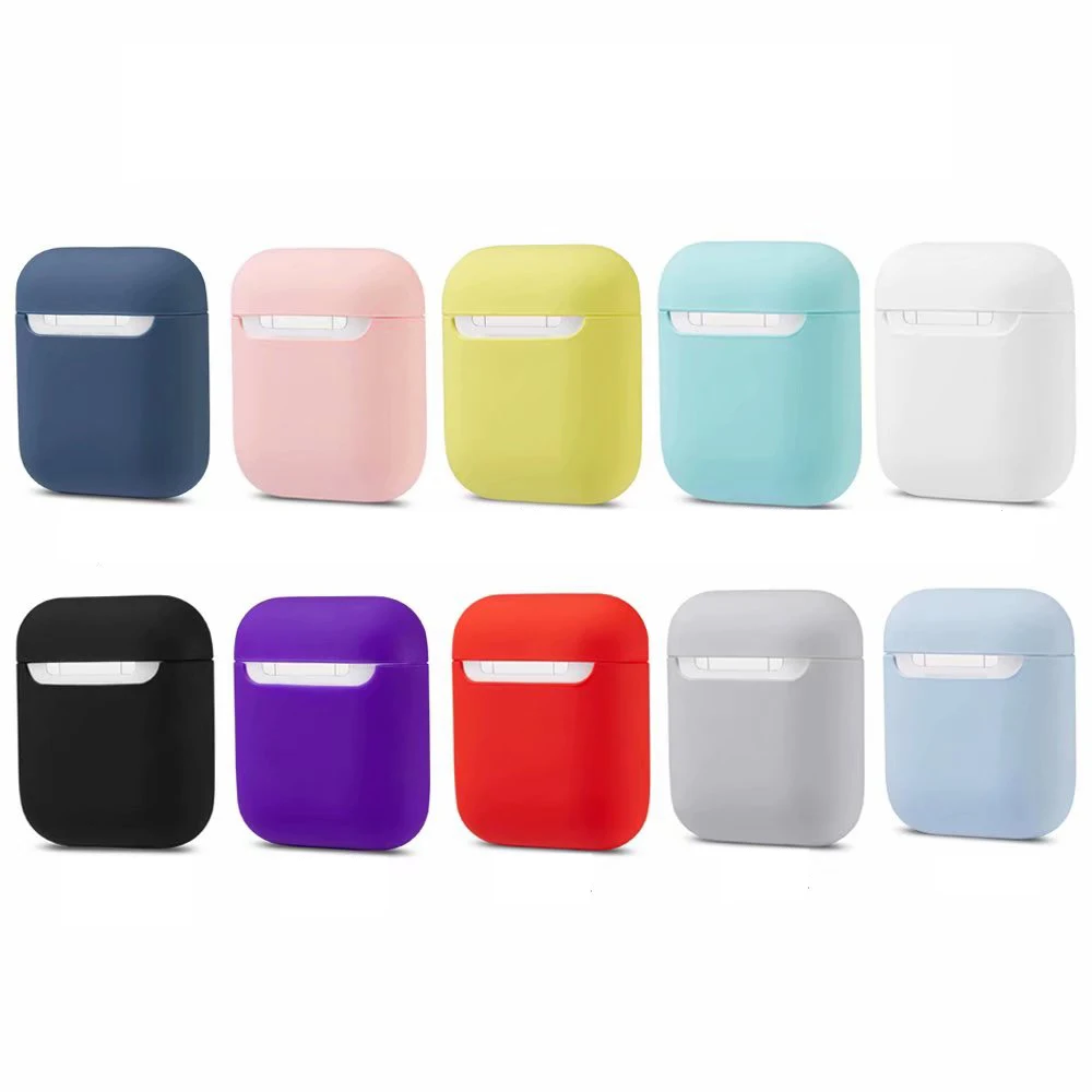 Чехол для AirPods, силиконовый, Bluetooth, беспроводной чехол для наушников, для Apple Airpods 2, защитный чехол, аксессуары для кожи, зарядная коробка, 1 шт