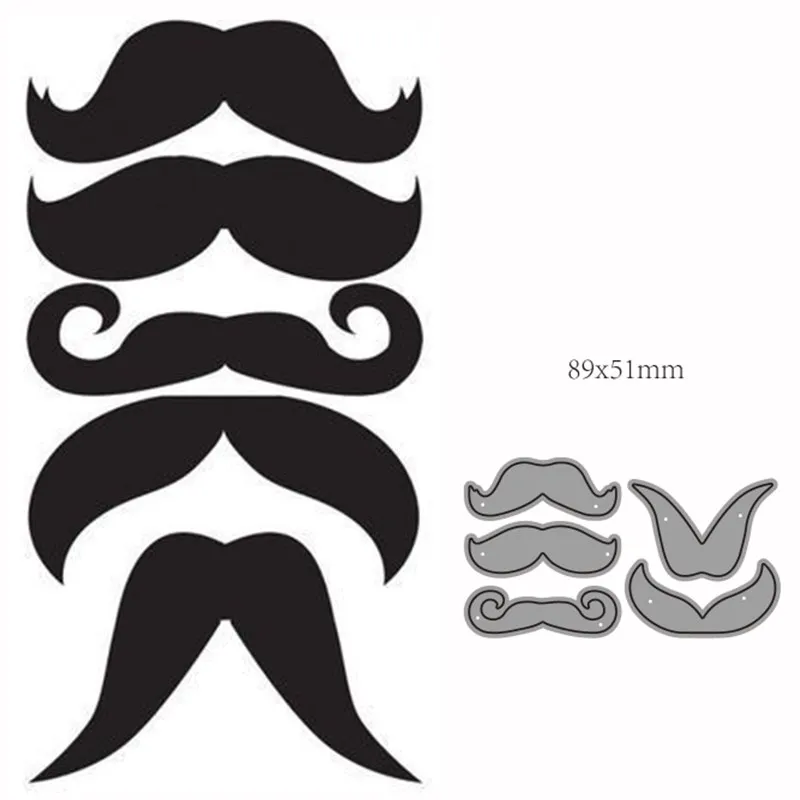 

Metal Cutting Dies Cut Mold Moustache cage Decoration Scrapbook Paper Craft Knife Mould Blade Punch Stencils