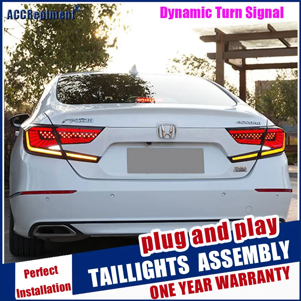 Динамический сигнал поворота для хвостовой части автомобиля светильник s Honda Accord