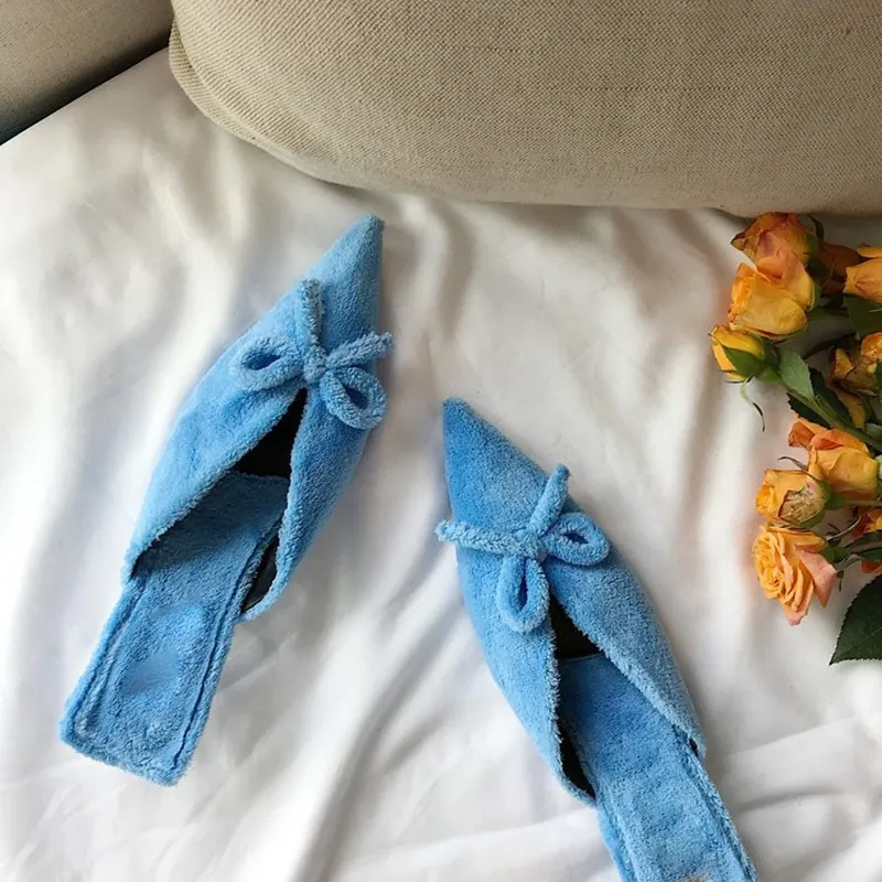 MONMOIRA галстук бабочка Обувь на каблуке рюмочке женские сабо однотонная