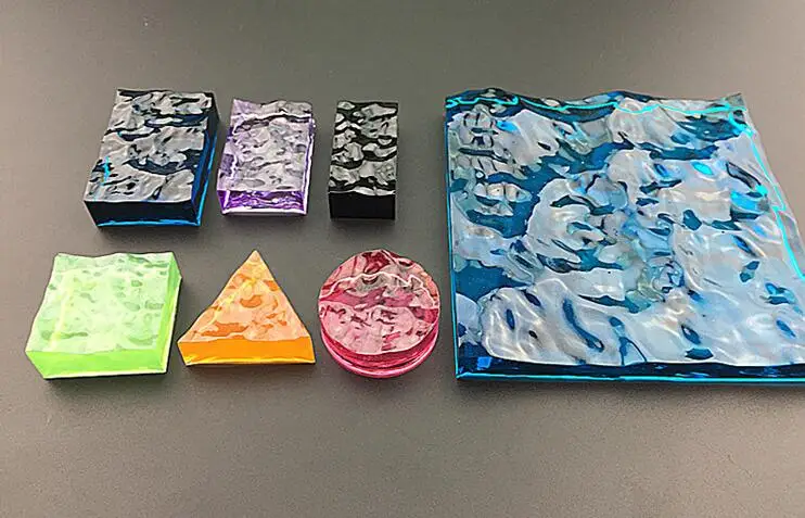 7 шт./лот круглая квадратная форма для подвесок в форме эпоксидных линий