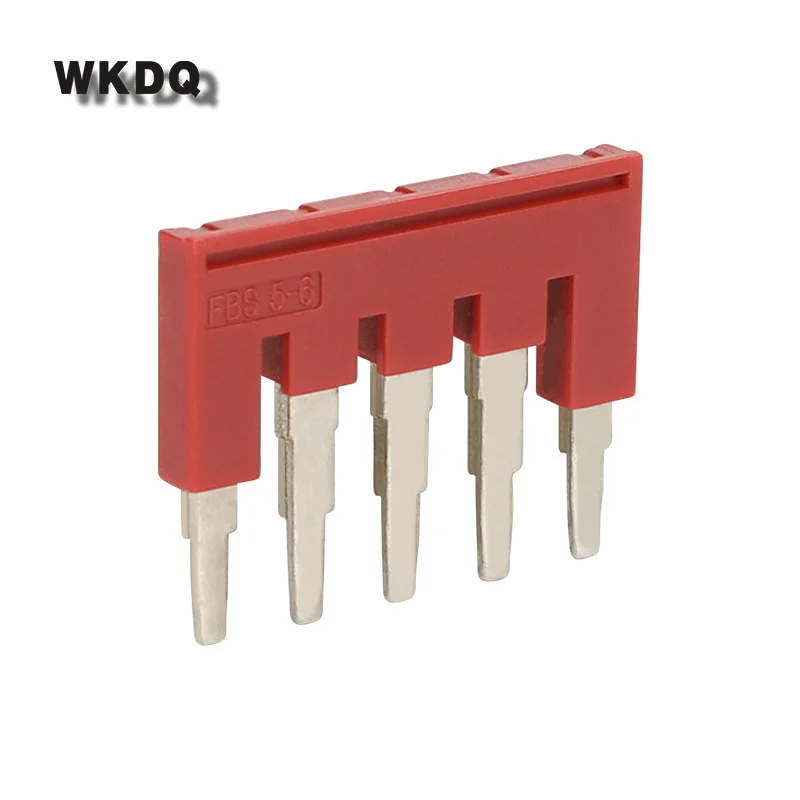 Джемпер FBS5-6 Подключите мост для 4mm ^ 2 проводка ST и PT клеммные колодки din-рейку L30.5/H22.8 /W3.1mm 5 мест разъем